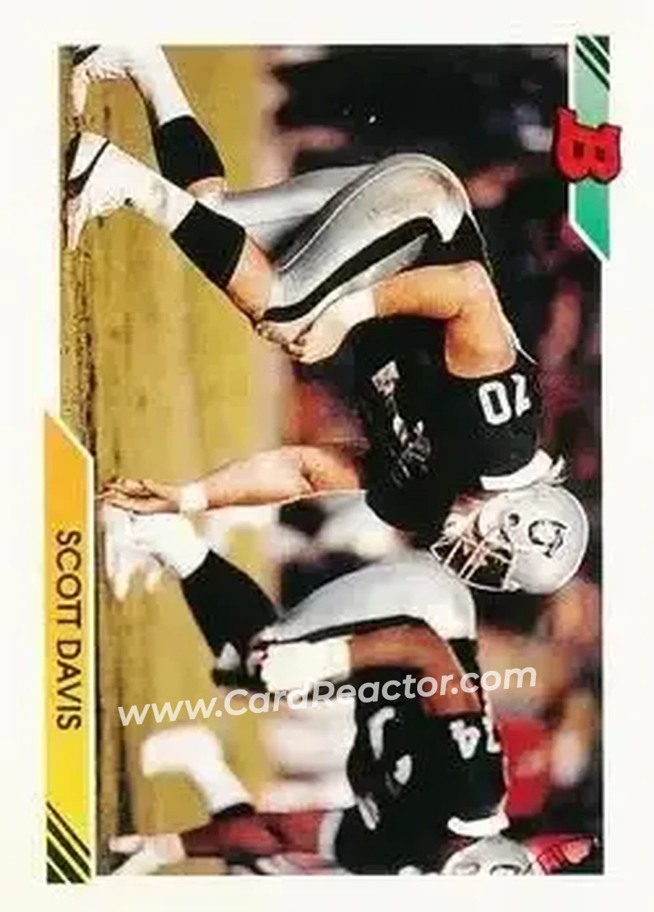 1992 Bowman #284 - Scott Davis - Los Angeles Raiders - Front
