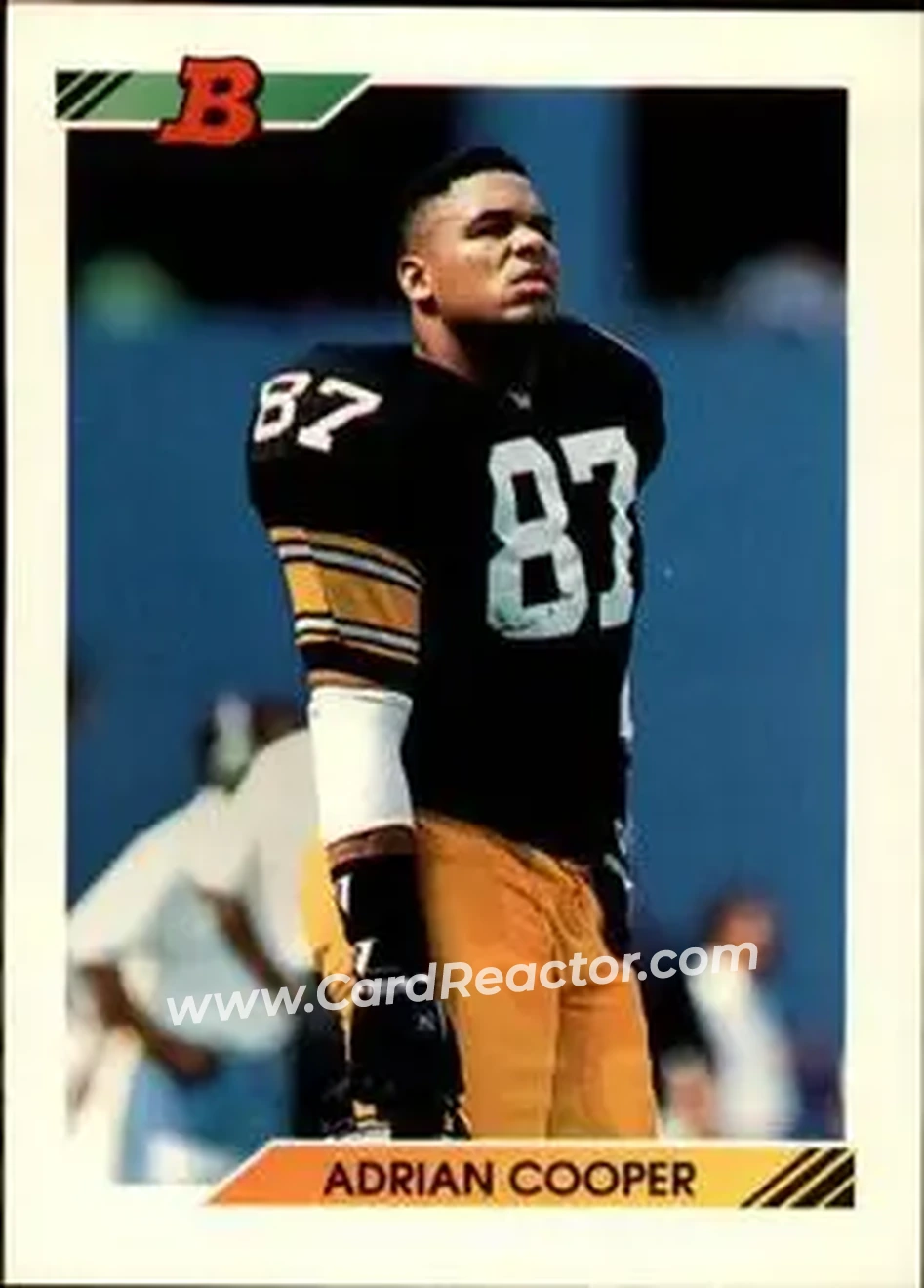 1992 Bowman #288 - Adrian Cooper - Pittsburgh Steelers - Front