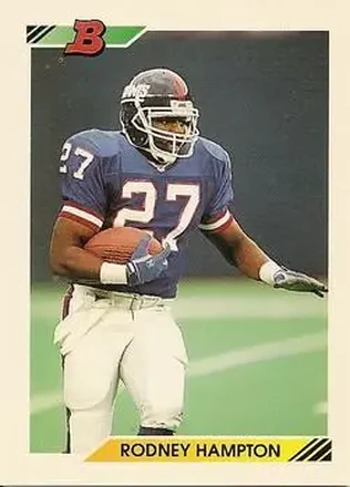 1992 Bowman #290 - Rodney Hampton - New York Giants