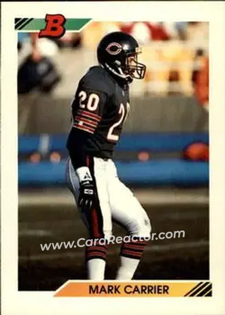 1992 Bowman #292 - Mark Carrier - Chicago Bears - Front