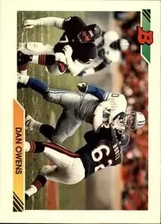 1992 Bowman #299 - Dan Owens - Detroit Lions