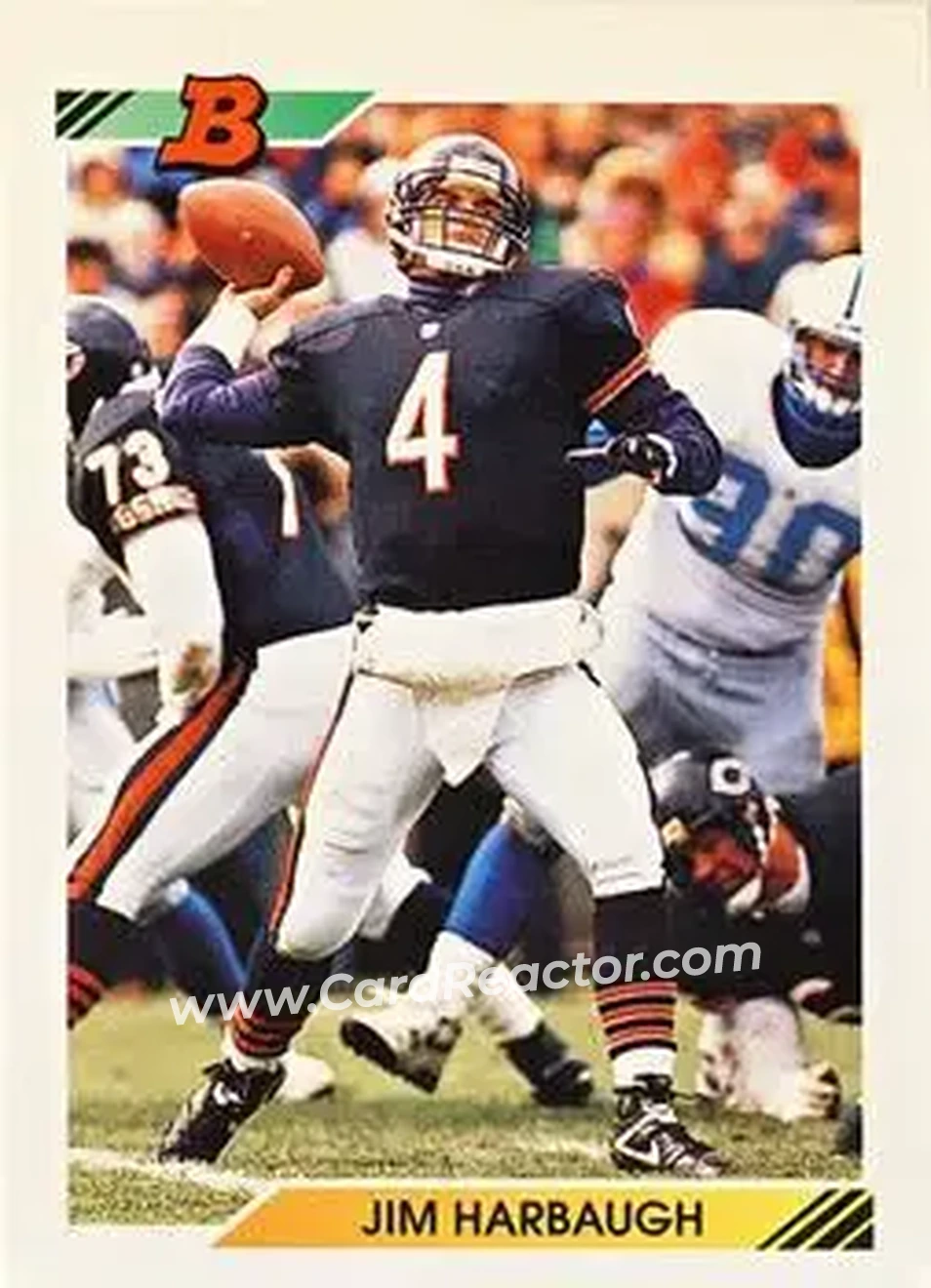 1992 Bowman #316 - Jim Harbaugh - Chicago Bears - Front