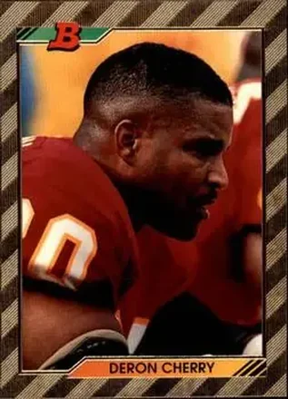 1992 Bowman #324 - Deron Cherry - Kansas City Chiefs