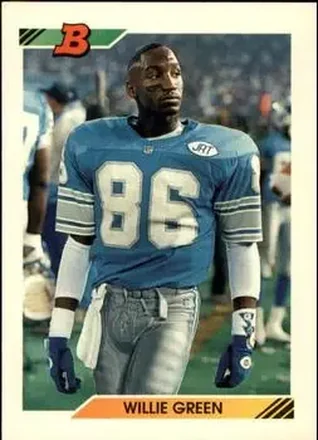 1992 Bowman #326 - Willie Green - Detroit Lions