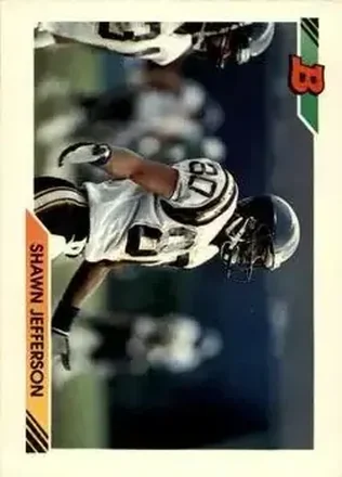 1992 Bowman #328 - Shawn Jefferson - San Diego Chargers