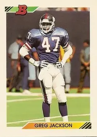 1992 Bowman #329 - Greg Jackson - New York Giants