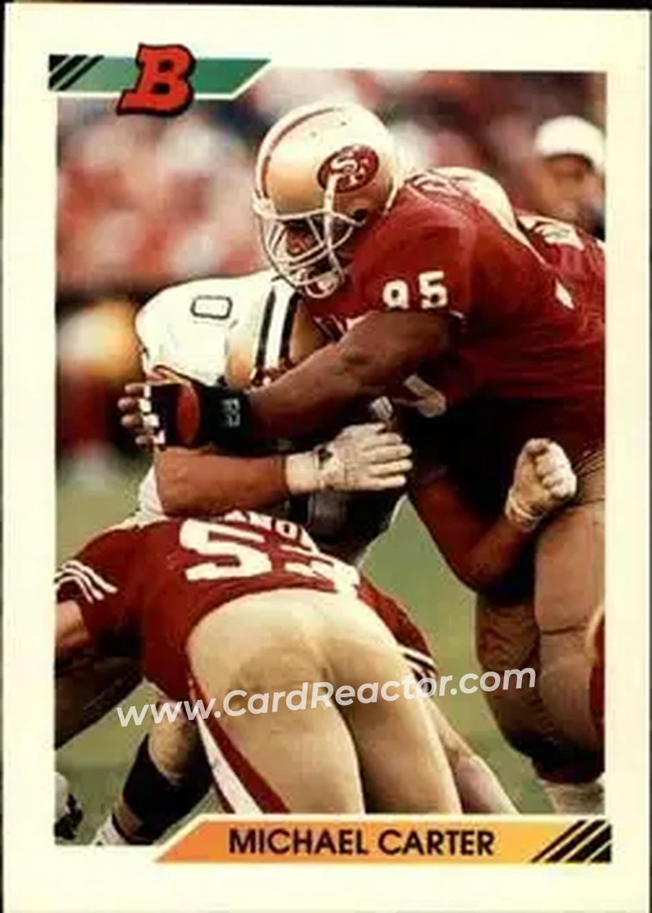 1992 Bowman #350 - Michael Carter - San Francisco 49ers - Front