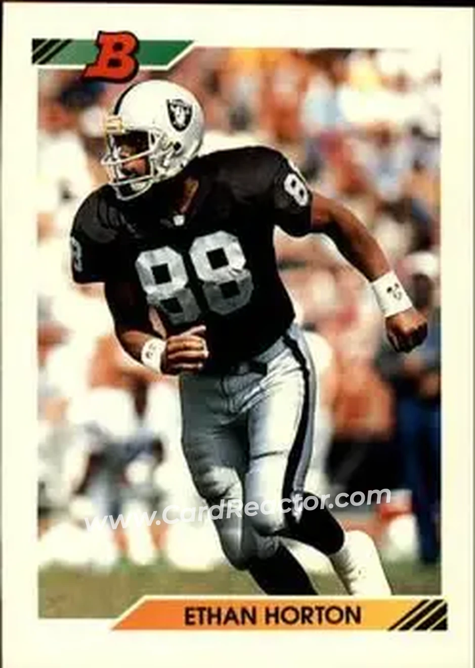 1992 Bowman #351 - Ethan Horton - Los Angeles Raiders - Front