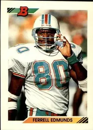 1992 Bowman #357 - Ferrell Edmunds - Miami Dolphins