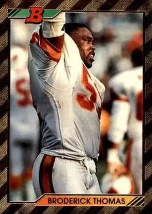 1992 Bowman #365 - Broderick Thomas - Tampa Bay Buccaneers