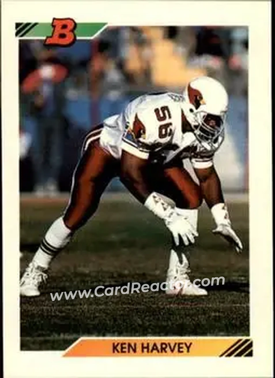1992 Bowman #366 - Ken Harvey - Phoenix Cardinals - Front