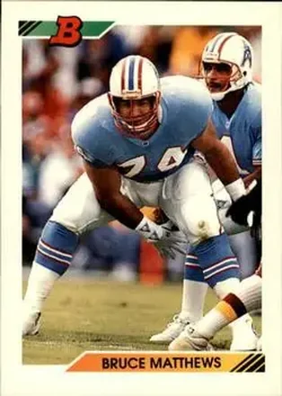 1992 Bowman #372 Bruce Matthews