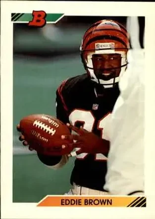 1992 Bowman #376 - Eddie Brown - Cincinnati Bengals