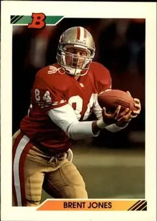 1992 Bowman #378 - Brent Jones - San Francisco 49ers