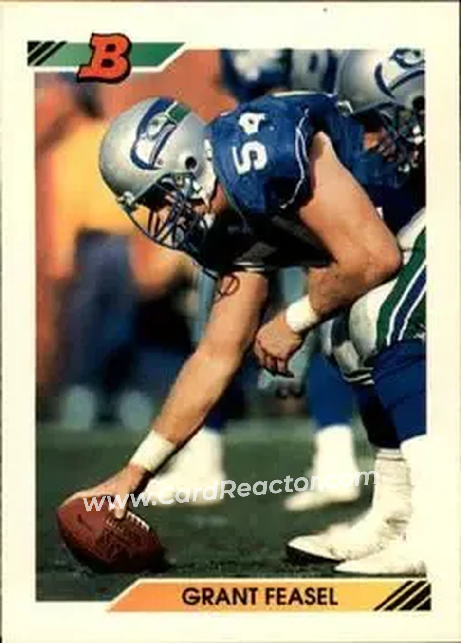 1992 Bowman #394 - Grant Feasel - Seattle Seahawks - Front