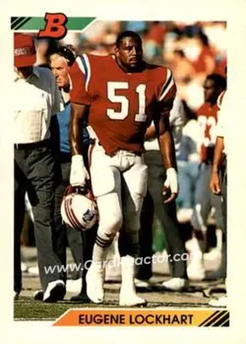 1992 Bowman #395 - Eugene Lockhart - New England Patriots - Front