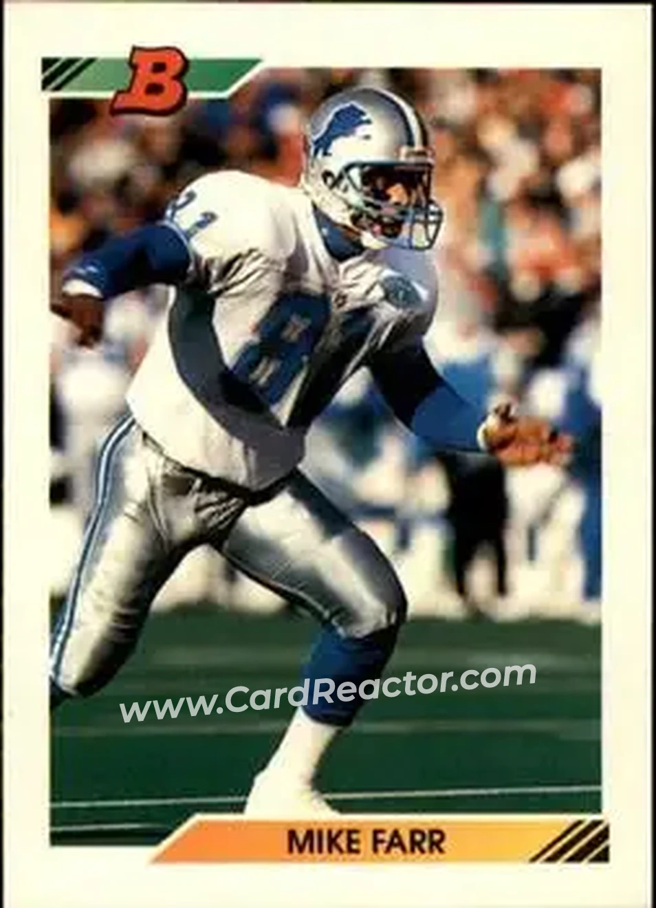 1992 Bowman #397 - Mike Farr - Detroit Lions - Front
