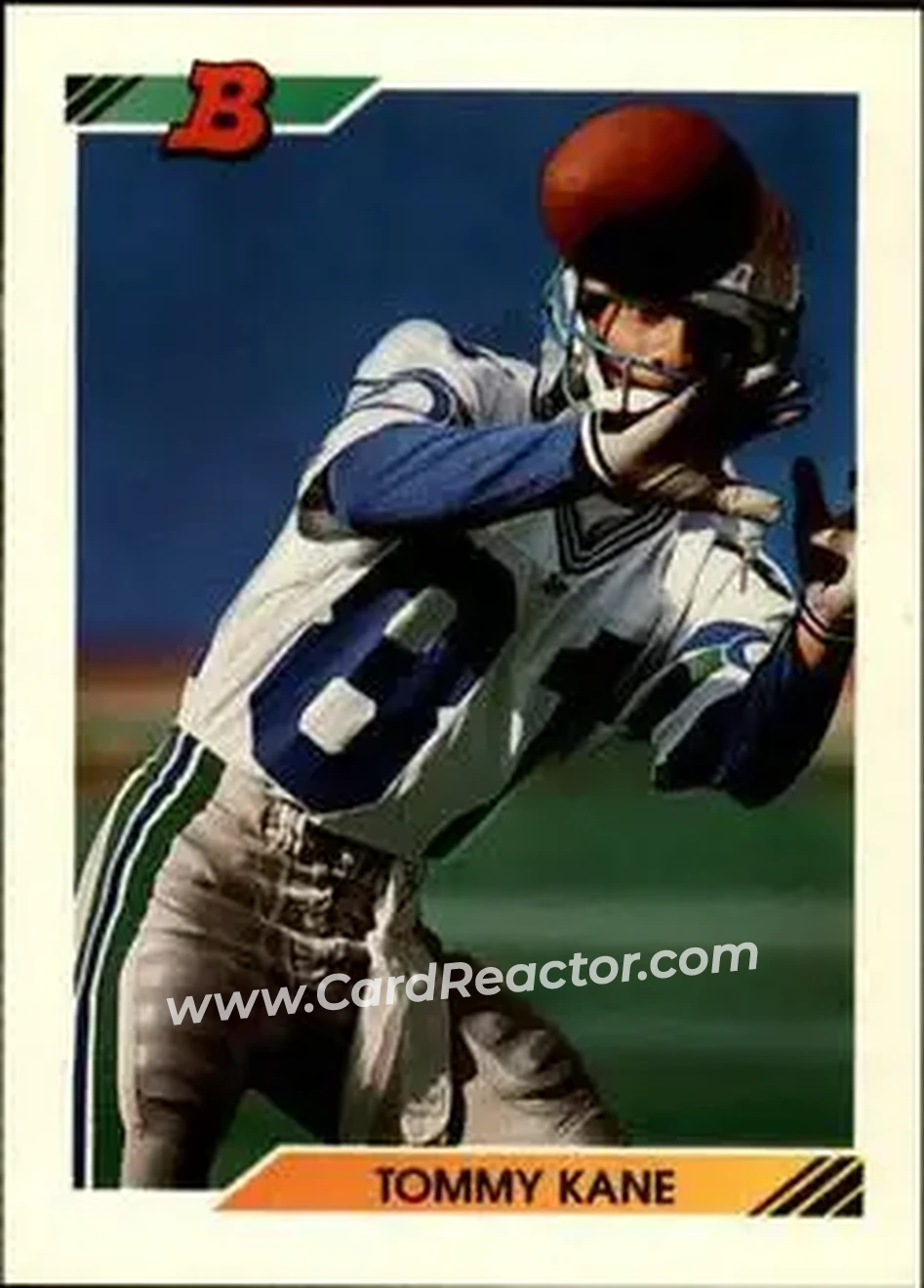 1992 Bowman #422 - Tommy Kane - Seattle Seahawks - Front