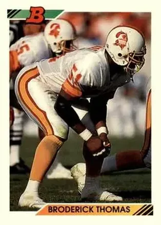 1992 Bowman #425 - Broderick Thomas - Tampa Bay Buccaneers