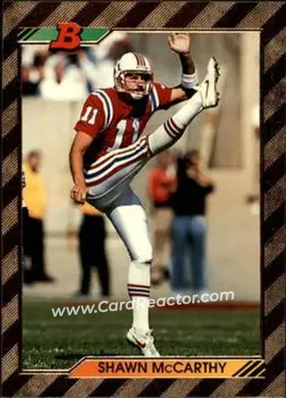 1992 Bowman #427 - Shawn McCarthy - New England Patriots - Front