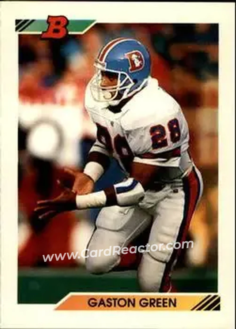 1992 Bowman #451 - Gaston Green - Denver Broncos - Front