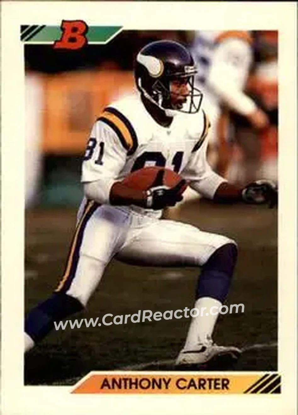 1992 Bowman #456 - Anthony Carter - Minnesota Vikings - Front