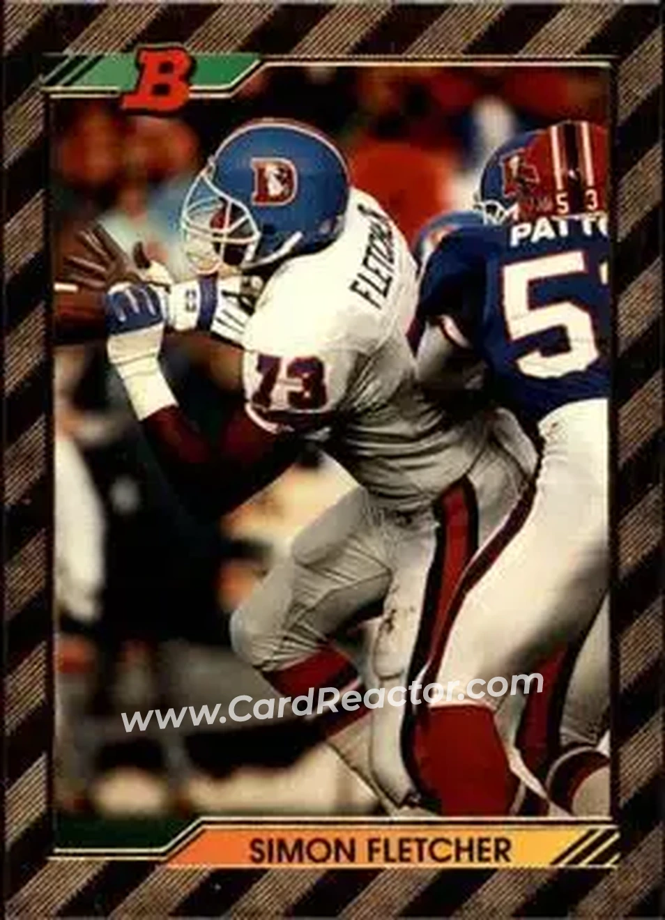 1992 Bowman #461 - Simon Fletcher - Denver Broncos - Front