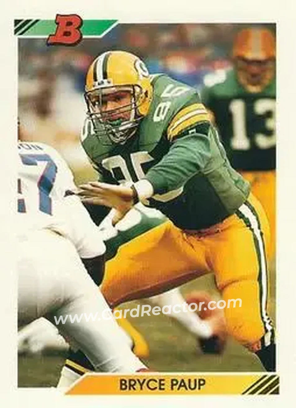 1992 Bowman #481 - Bryce Paup - Green Bay Packers - Front