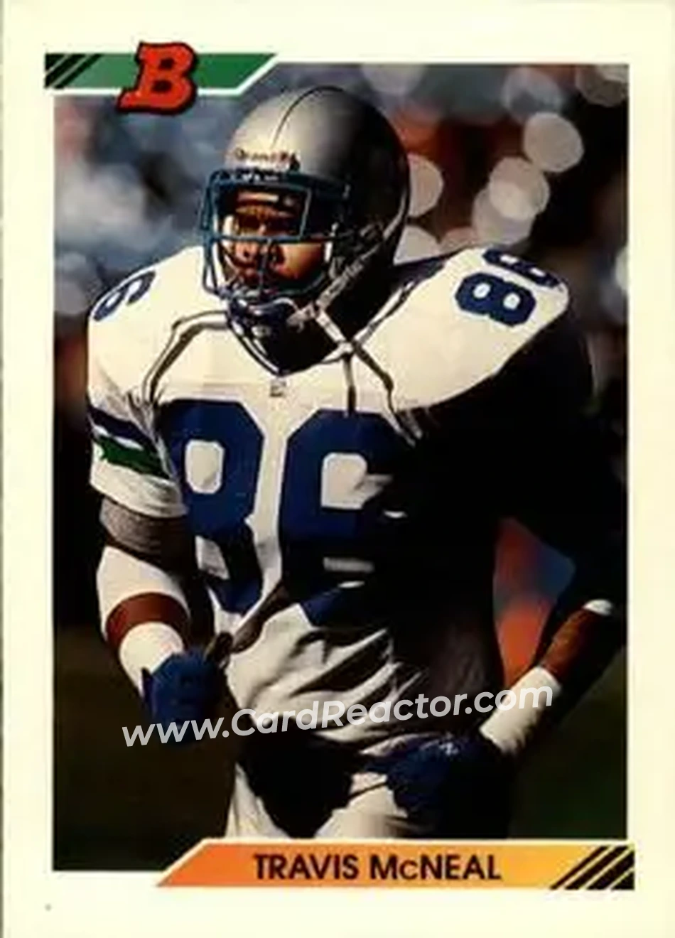 1992 Bowman #490 - Travis McNeal - Seattle Seahawks - Front