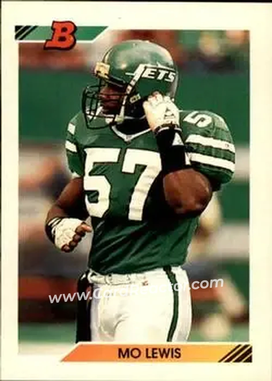 1992 Bowman #521 - Mo Lewis - New York Jets - Front