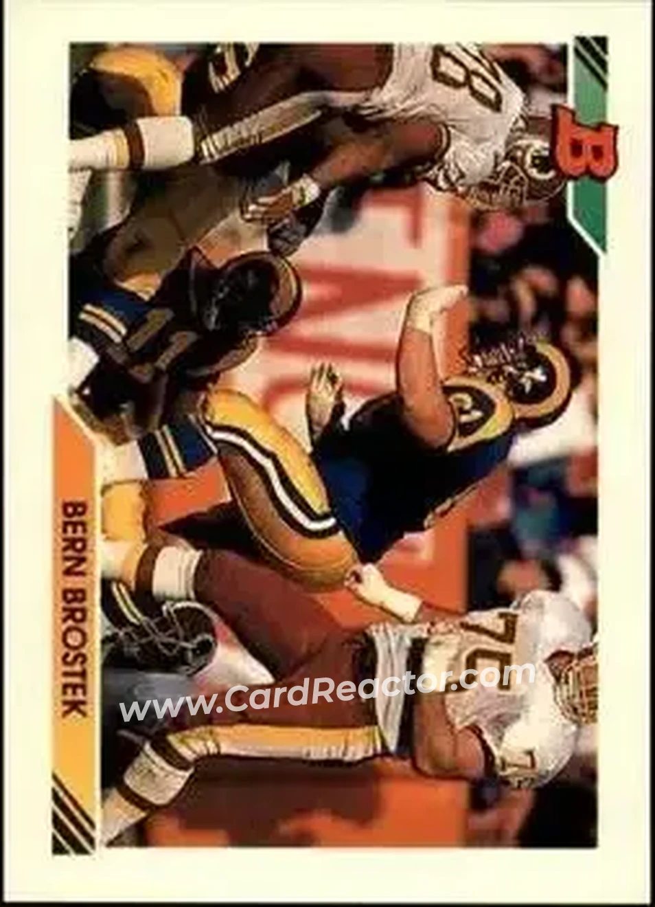 1992 Bowman #522 - Bern Brostek - Los Angeles Rams - Front