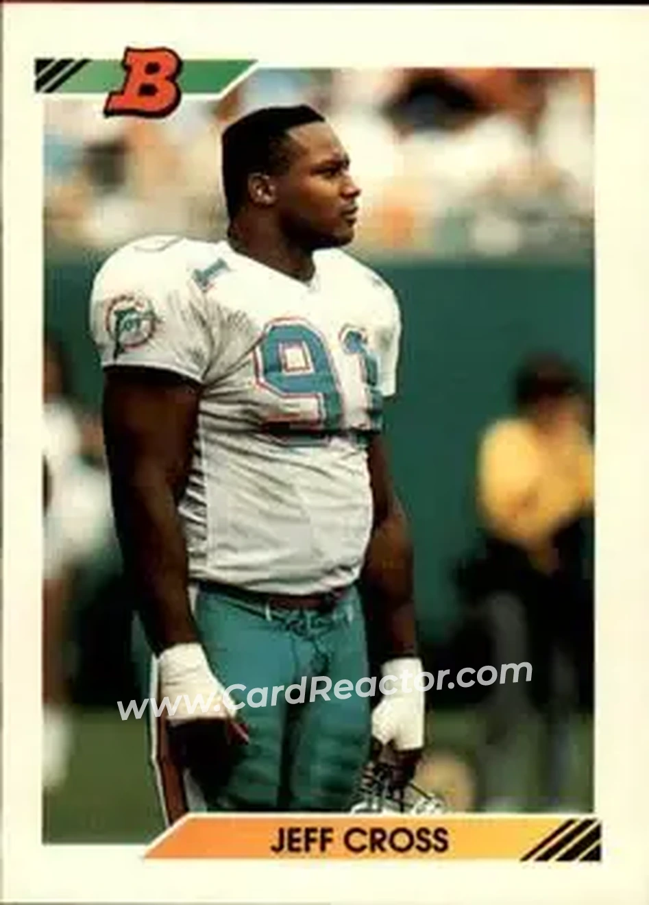 1992 Bowman #527 - Jeff Cross - Miami Dolphins - Front