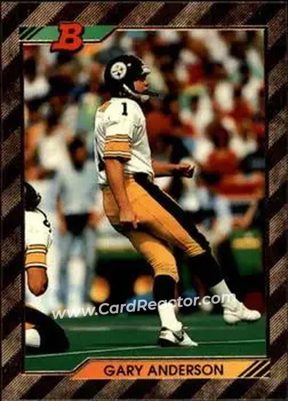 1992 Bowman #528 - Gary Anderson - Pittsburgh Steelers - Front