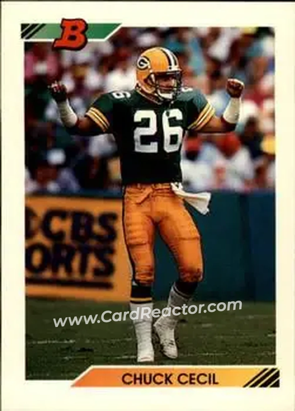 1992 Bowman #529 - Chuck Cecil - Green Bay Packers - Front