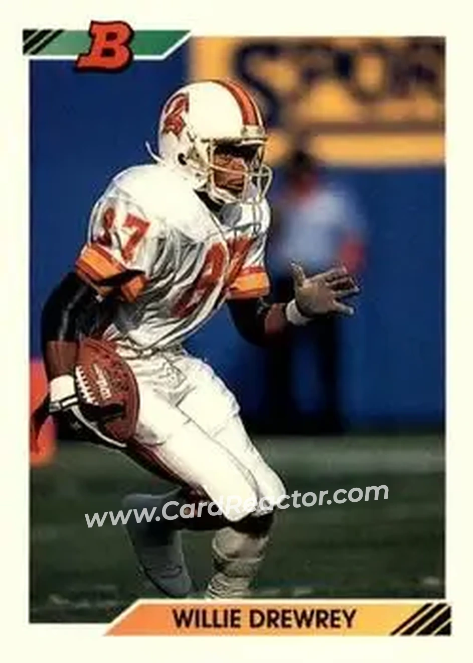 1992 Bowman #533 - Willie Drewrey - Tampa Bay Buccaneers - Front