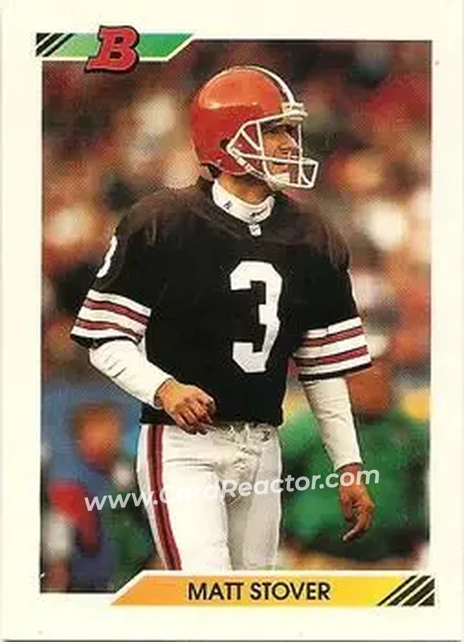 1992 Bowman #535 - Matt Stover - Cleveland Browns - Front