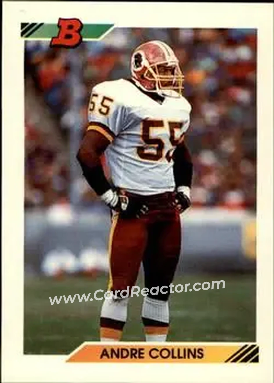 1992 Bowman #536 - Andre Collins - Washington Redskins - Front