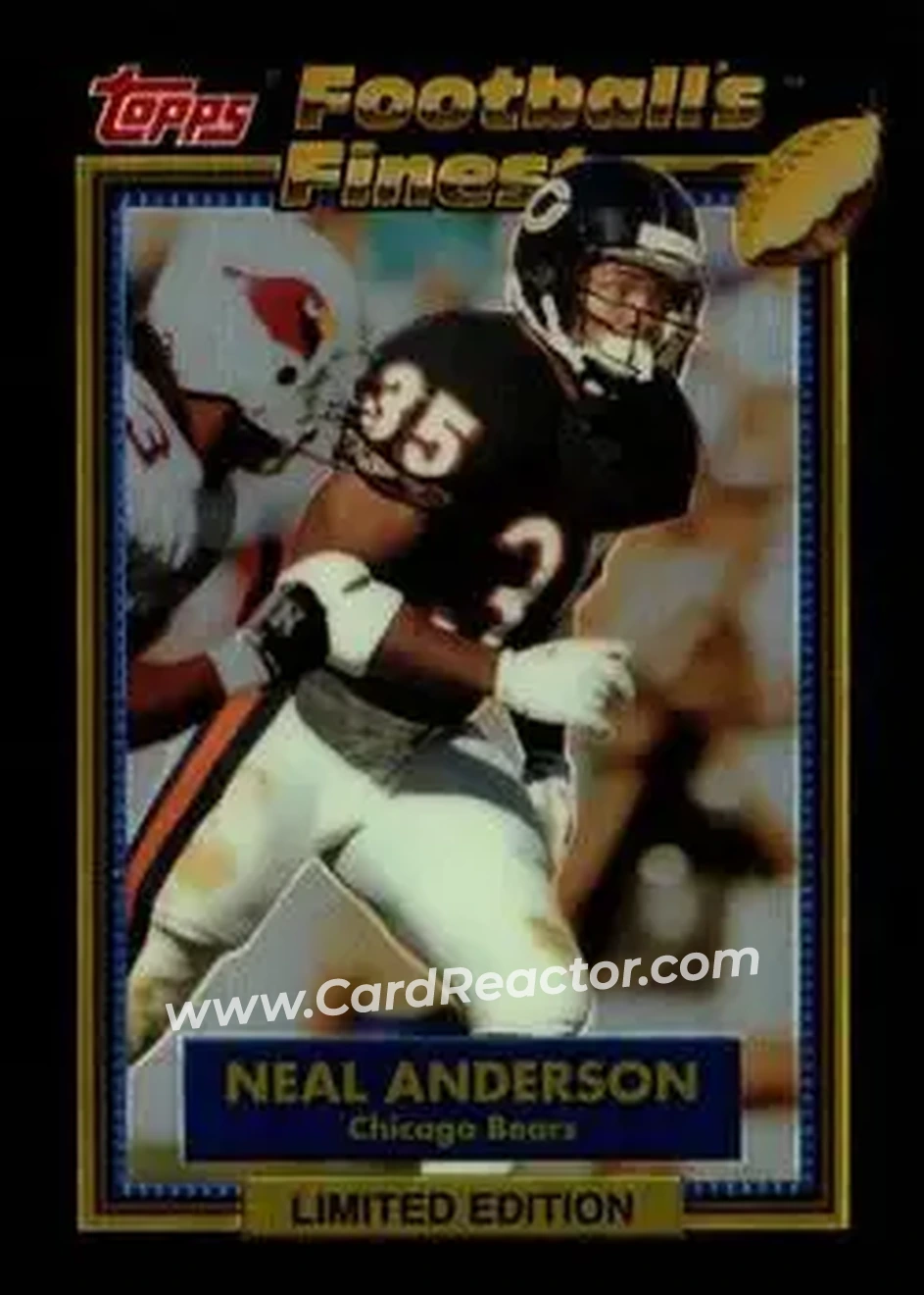 1992 Finest #1 - Neal Anderson - Chicago Bears