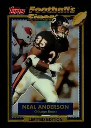 1992 Finest #1 - Neal Anderson - Chicago Bears