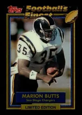 1992 Finest #3 - Marion Butts - San Diego Chargers
