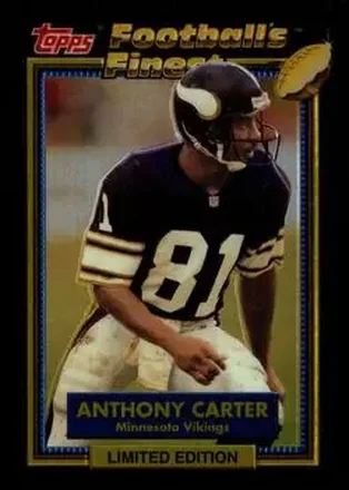 1992 Finest #4 - Anthony Carter - Minnesota Vikings