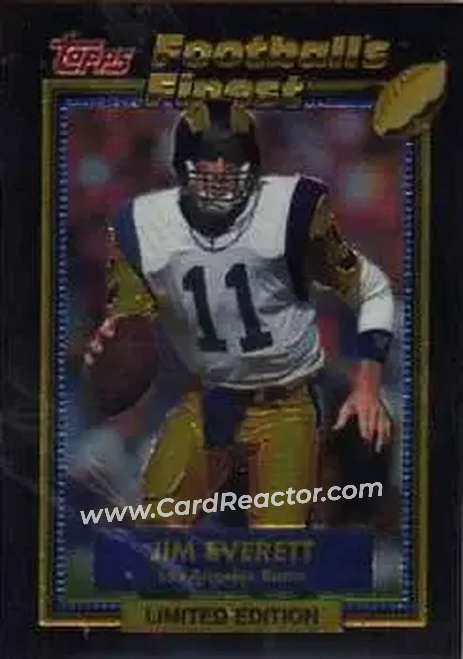 1992 Finest #7 - Jim Everett - Los Angeles Rams - Front