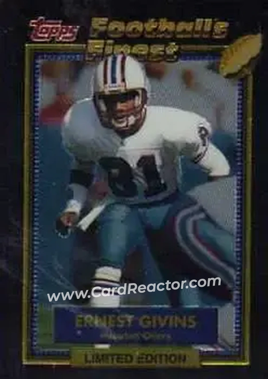1992 Finest #8 - Ernest Givins - Houston Oilers - Front