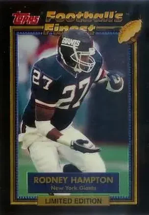 1992 Finest #9 - Rodney Hampton - New York Giants