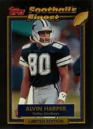 1992 Finest #10 - Alvin Harper - Dallas Cowboys