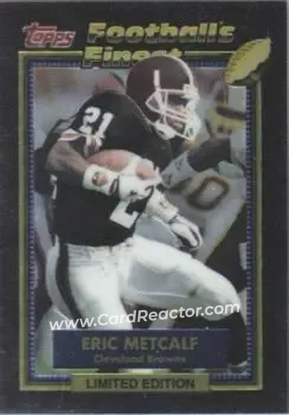 1992 Finest #16 - Eric Metcalf - Cleveland Browns - Front