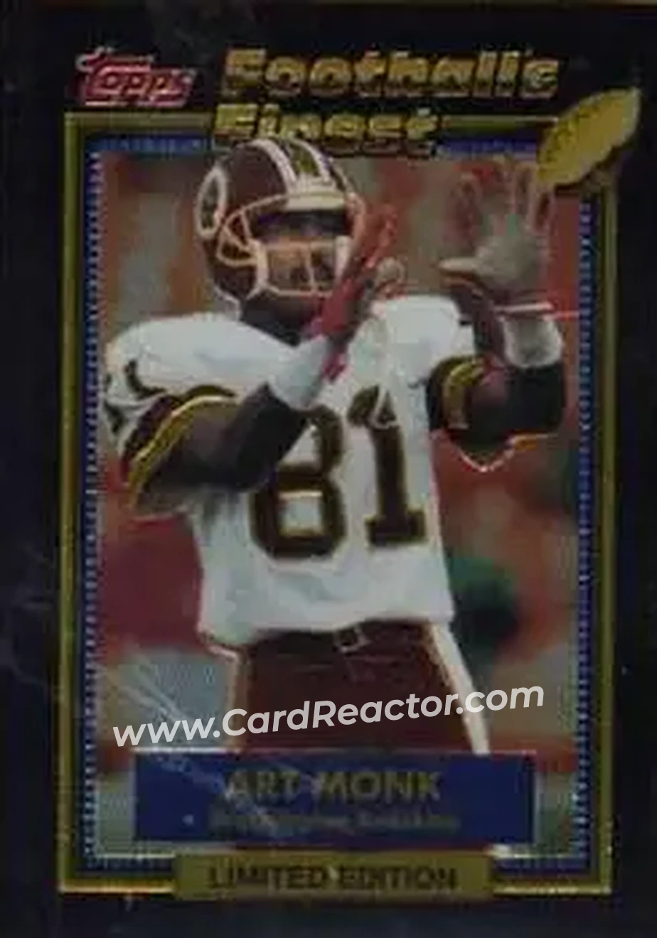 1992 Finest #18 - Art Monk - Washington Redskins - Front