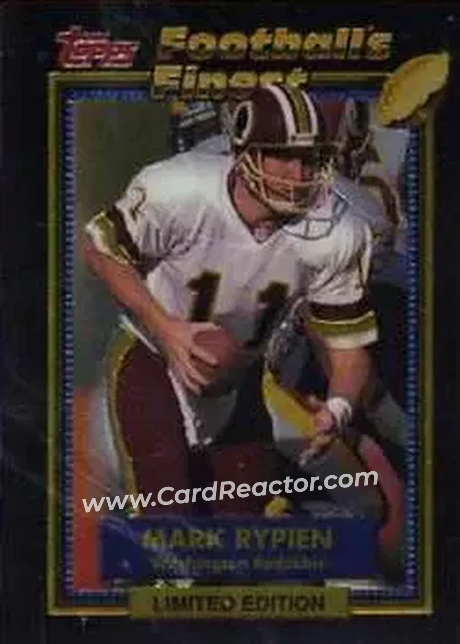 1992 Finest #25 - Mark Rypien - Washington Redskins - Front