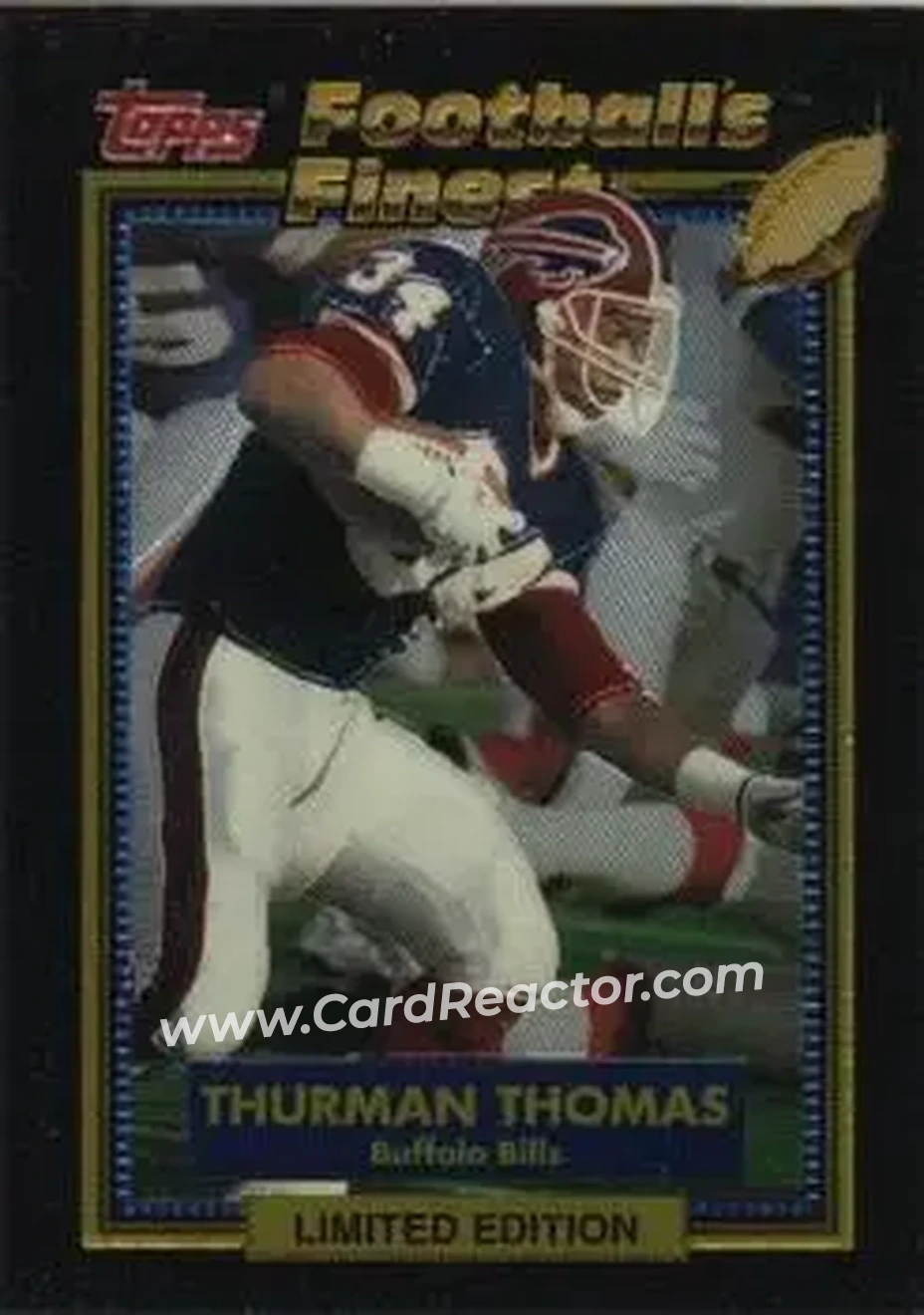 1992 Finest #31 - Thurman Thomas - Buffalo Bills