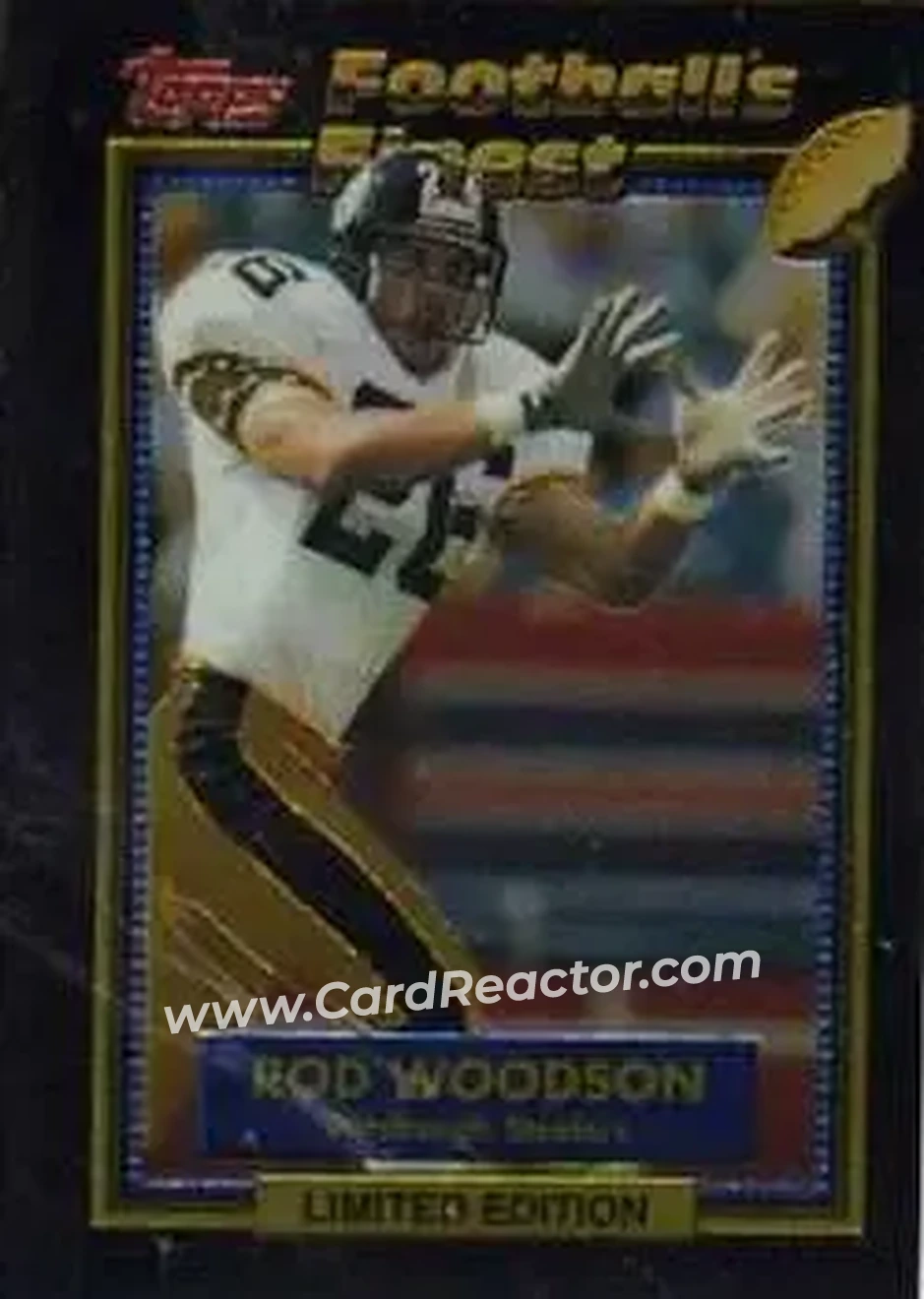 1992 Finest #33 - Rod Woodson - Pittsburgh Steelers - Front